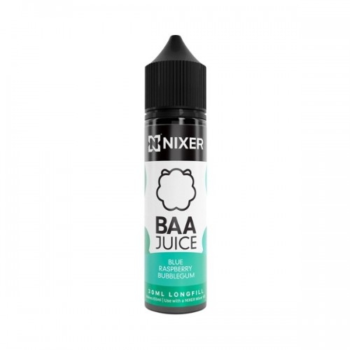 Nixer X Baa Juice - 30ml - Blue Raspberry Bubblegum - Longfill