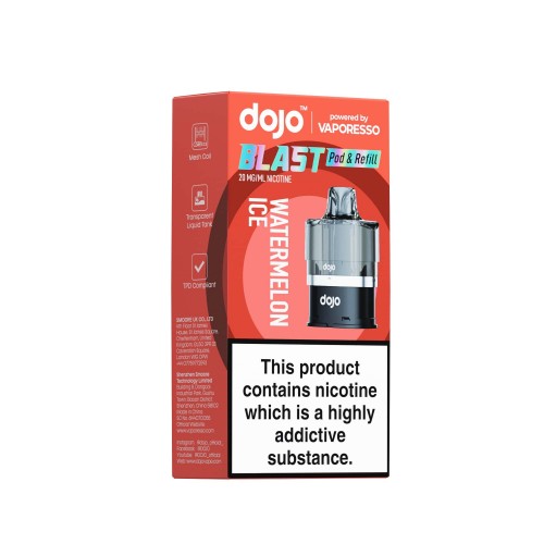 DOJO BLAST 6000 Pod (Powered by Vaporesso) & Refill - [Watermelon Ice 20mg]