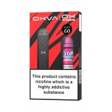 Oxva Xlim Go Pod Kit [Black] and Ox Passion - Strawberry Raspberry Cherry [10mg]