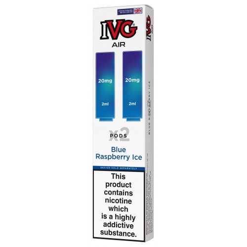 IVG Air Replacement Pre Filled Pods - 2 Pack [Blue Raspberry Ice 20mg]