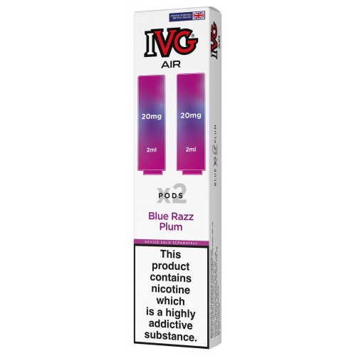 IVG Air Replacement Pre Filled Pods - 2 Pack [Blue Razz Plum 20mg]