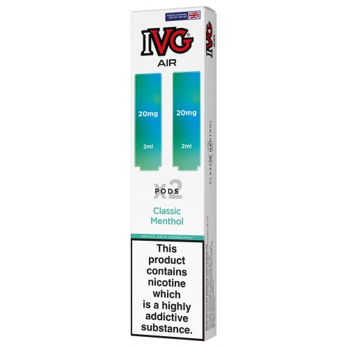 IVG Air Replacement Pre Filled Pods - 2 Pack [Classic Menthol 20mg]