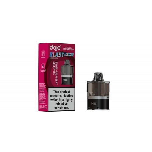 DOJO BLAST 6000 Pod & Refill (Powered by Vaporesso) - Straw Raspberry Cherry Ice [10mg]