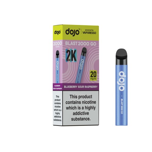 DOJO BLAST 2000 Go Kit (Powered by Vaporesso) - Blueberry Sour Raspberry [20mg]