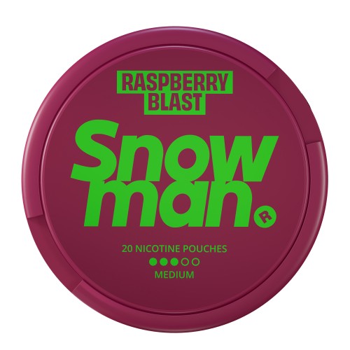 Snowman Nicotine Pouch - Raspberry Blast [09mg]