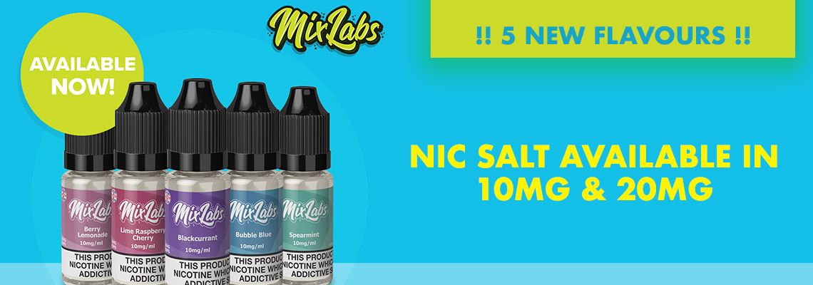 Mix Labs Nic Salts - 5 New Flavours - Order Now at Smoke Purer!!