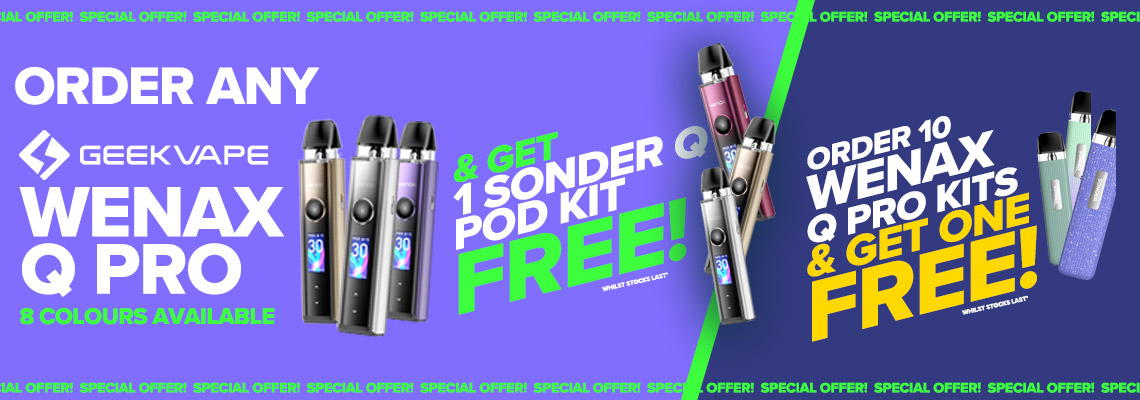 Special Offers - Buy Wenax Q Pro Kits and Get Free Sonder Q Kits