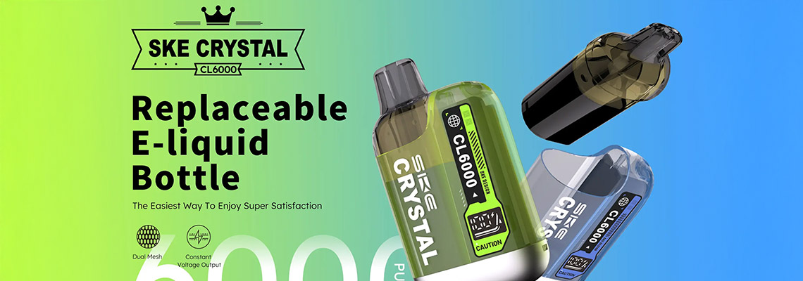 New Ske Crystal Cl6000 Disposable Rechargeable Kit - Order Now a