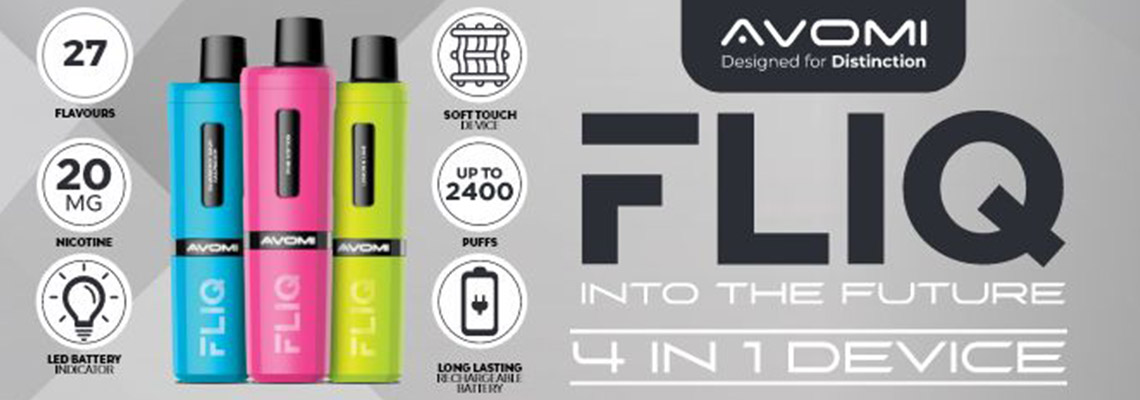 New Avomi 4in1 Fliq Pre filled Pod Kit - Order Now at Smoke Pure