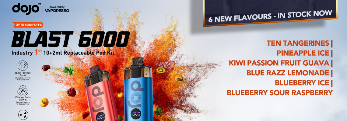 Dojo Blast - 6 New Flavours - Order Now at Smoke Purer!!!