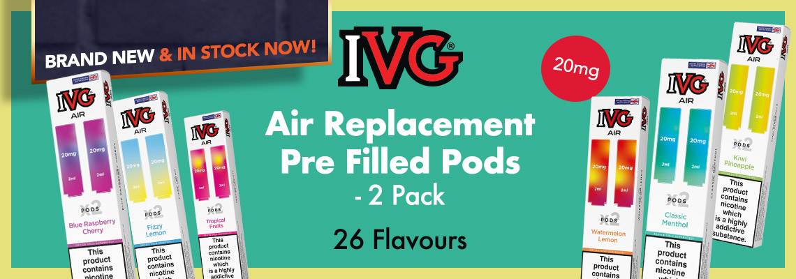 Ivg Air 4in1 Prefilled Kits & Replacement Pods - Order Now a