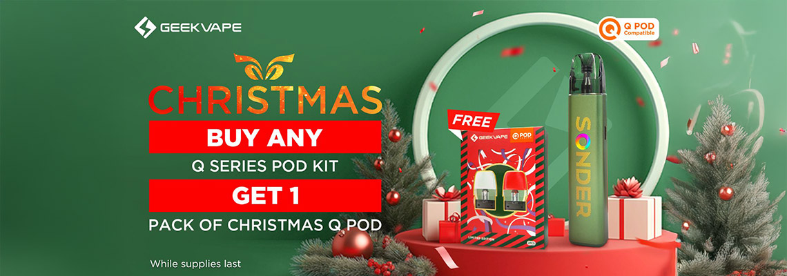 Buy Any Geekvape Series Q Pod Kit & Get 1 Free Pack Of Q Rep